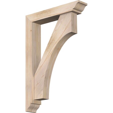 Ekena Millwork Westlake Traditional Smooth Bracket w/ Offset Brace, Douglas Fir, 5 1/2"W x 28"D x 40"H BKT0604X28X40WTL01SDF